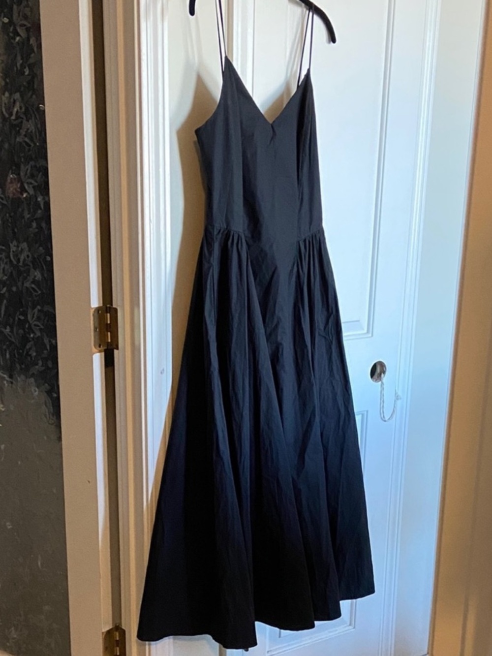 Aritzia Black Spaghetti-Strap Midi Dress - Picture 7 of 9